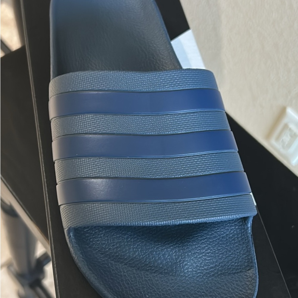 Adidas blue Slide Sandals 9 m/10 W